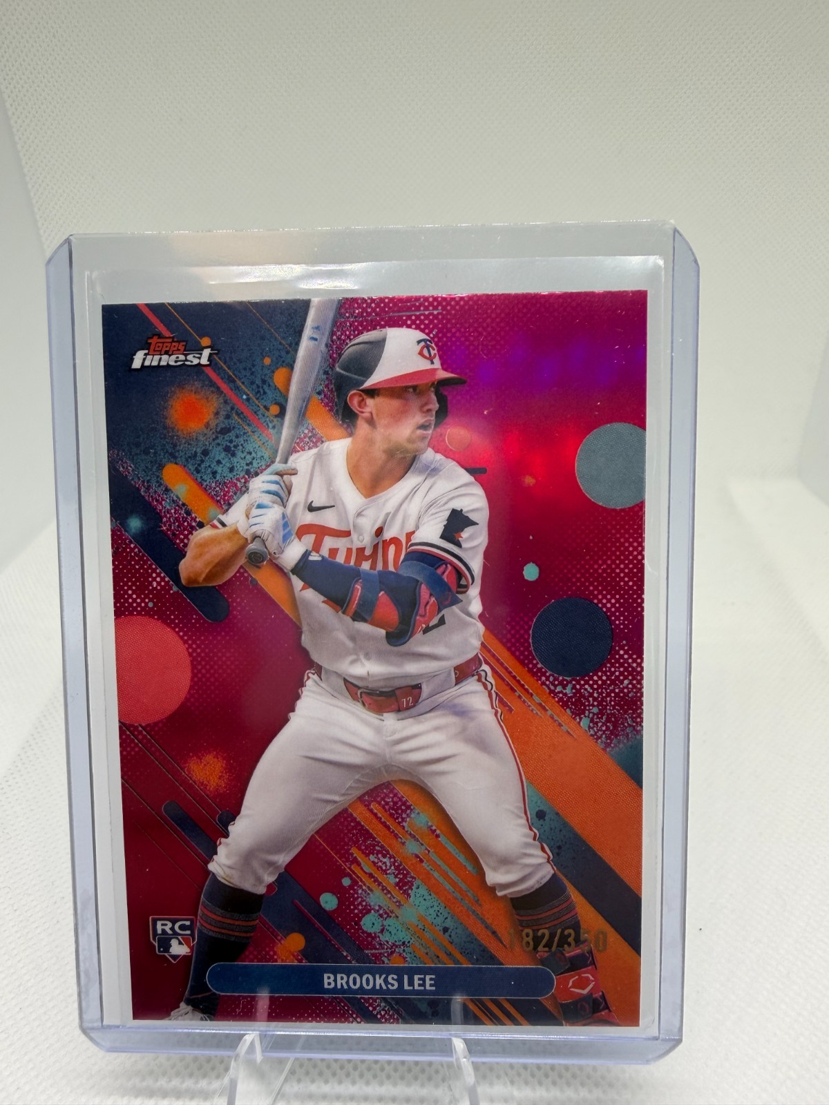 2025 Finest Brooks Lee Common RC Magenta Refractor Rookie #/350 Twins