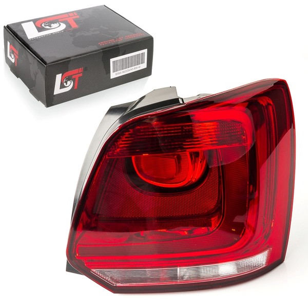 RüCkleuchte Heckleuchte Rot Glasklar RüCklicht Rechts FüR VW Polo 6R 2009-2014-image
