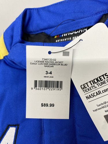 Nascar Official Licensed Kids Harbour Blue Jacket Size 3-4 Multicolor - Picture 13 of 13