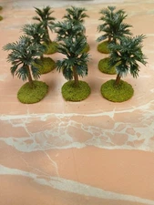 9 based Landscape Model Small Palm Trees wargaming scenery terrain 1.75"
