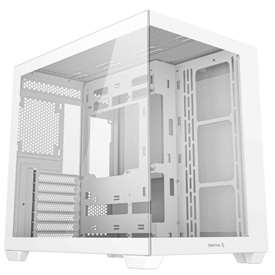 Deepcool Cg530 Dual-Chamber Computer Case Tempered Glass Panels Advanced Cooling