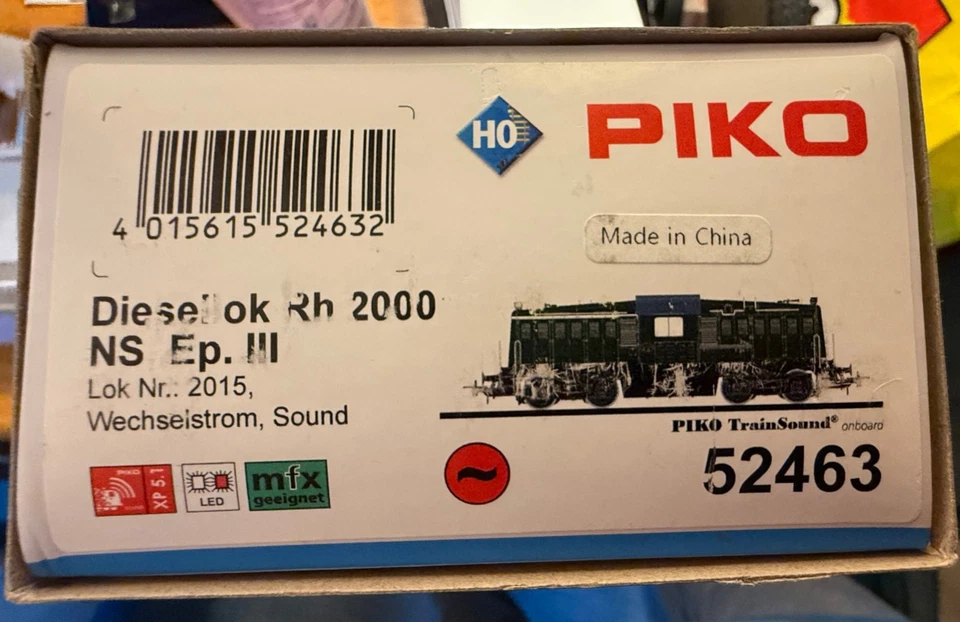 PIKO #96824 Piko Dutch Diesel Loco Rh 2000 of the NS (Sound)  AC (HO-Scale) - Image 4 of 4