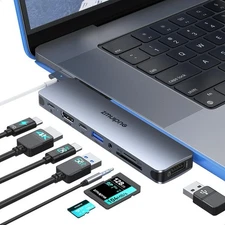 USB C Adapter for MacBook, 8 IN 2 USB C Hub for MacBook