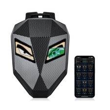 19inch LED Motorcyle Knight Backpack for Men,Hard Case Riding Backpack Motorb...