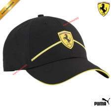 PUMA Ferrari Motorsport Baseball Cap Adjustable Black Limited Edition Unisex