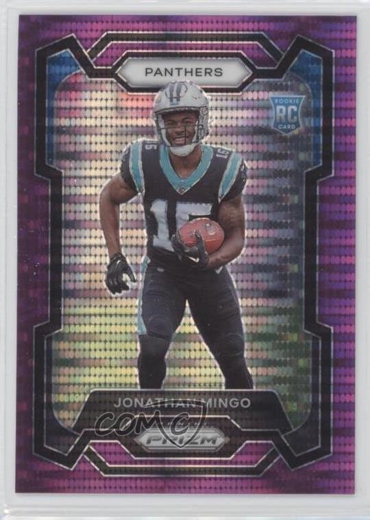 2023 Panini Prizm Rookies Purple Pulsar Prizm Jonathan Mingo #312 Rookie RC c2t