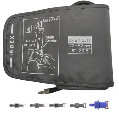 Extra Large Cuff Compatible with Omron 9''-20.5'' Large+ 5 Connectors 