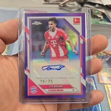 Topps Bundesliga Chrome 2025-26 - Tom Bischof purple lila Auto /75 - FC Bayern 
