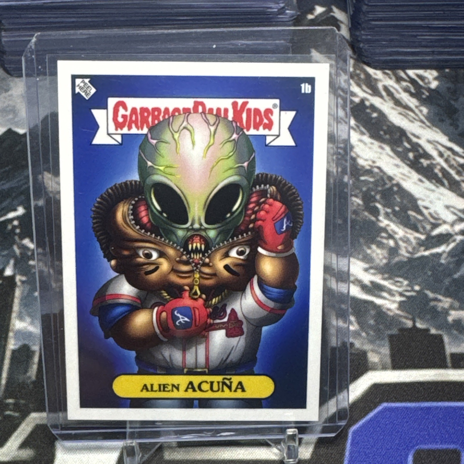 2022 Garbage Pail Kids x MLB Alex Pardee ALIEN ACUNA #1b Ronald Acuna, Jr.