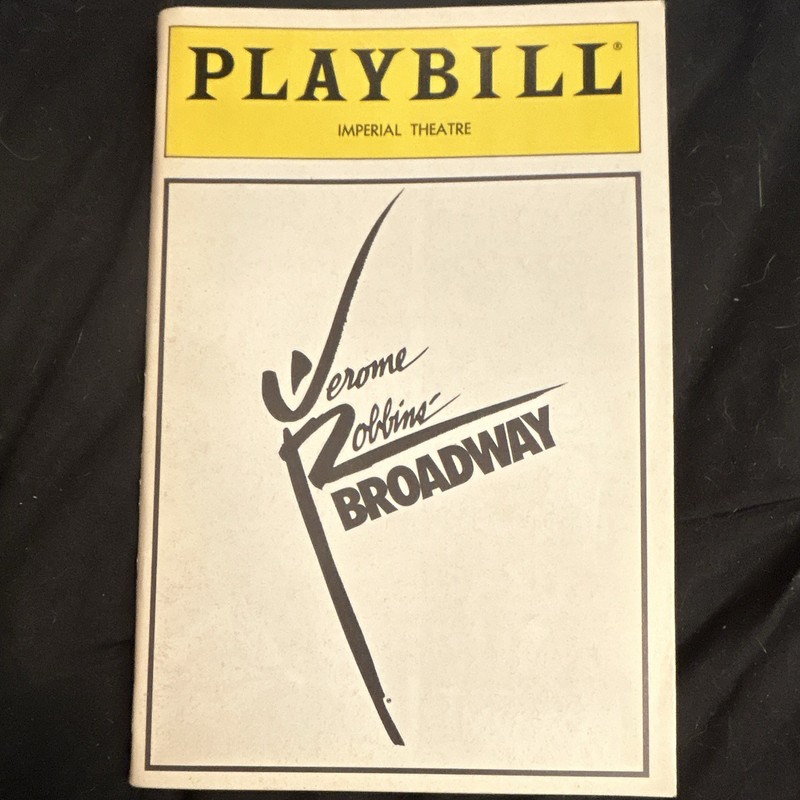 Jerome Robbins’ Broadway Playbill (Mar 1989) Jason Alexander