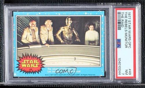 1977 OPC Star Wars #49 The rebels monitor the raid