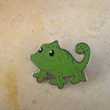 2024 Disney Parks Pixie Plush Green Pascal Tangled Chameleon Mystery Pin