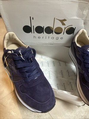 DIADORA HERITAGE CAMARO Royal Blue w/ Crystal Logo - Women s Size 8 EU39 RARE