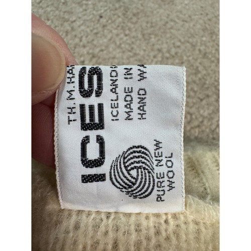 ICESHEEP Vest XL Pure New Wool Iceland Made Vintage Sweater Knit Sleeveless Top - Picture 5 of 6
