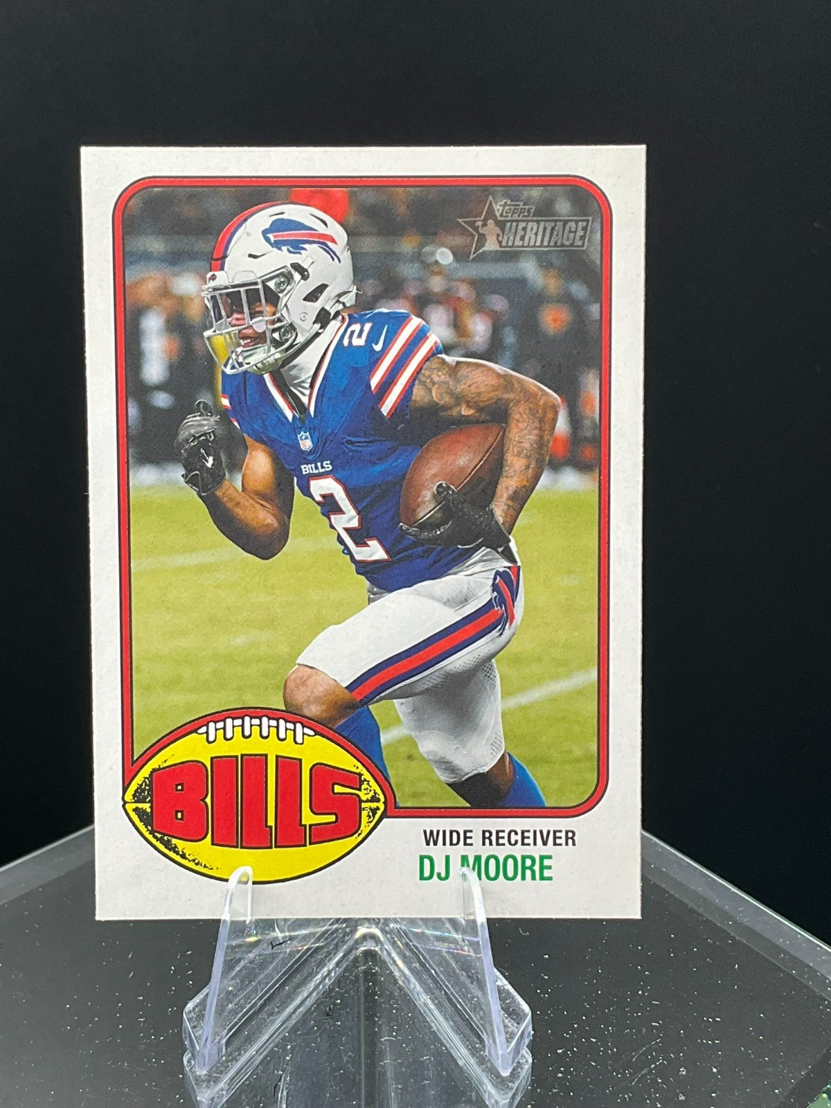 2026 Topps Heritage Football Base #45 DJ Moore - Buffalo Bills