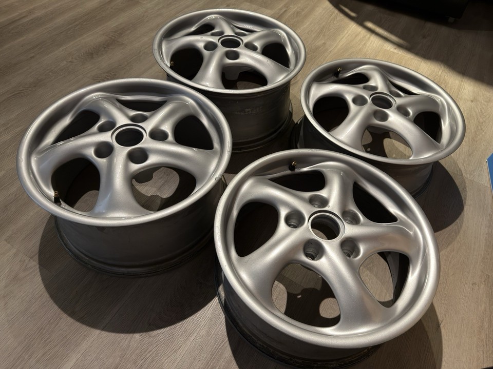986 Custom Rims Porsche OEM Wheels Rims Set Set of 4 986/996 Gen 1, 17 INCH STAGGERED ...