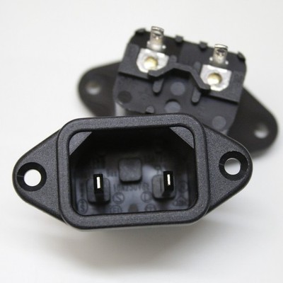 10x Kautt & Bux STF75 Kaltgeräte Einbau Steckdose C18 Stecker Buchse 2 Polig 10A