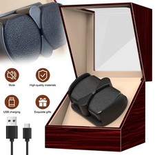 Automatik Uhrenbeweger Beweger Uhrenbox Uhrenkasten Watch Winder Box für 2Uhr