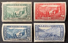 Andorra 1932 4 x stamps mint hinged