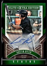 Austin Byler 2015 Panini Elite Extra Edition Status Green Auto /25 #73 Arizona