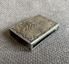 Vintage German Silver Match Box Holder