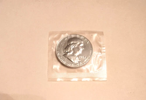 1963 PROOF FRANKLIN HALF DOLLAR IN MINT CELLO