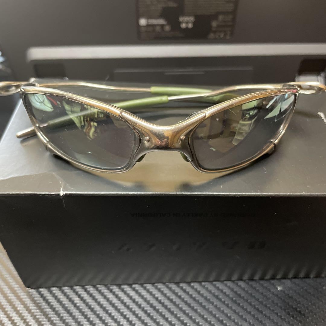 Oakley Juliet Ichiro Model Sunglasses Gray Lens Silver Frame