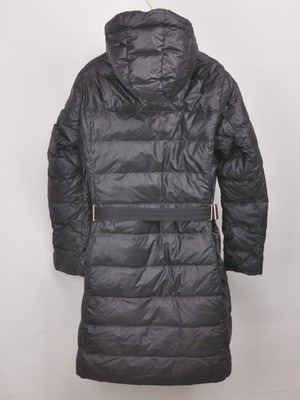 Moncler Nantes long down parka coat size 4 BLACK | eBay