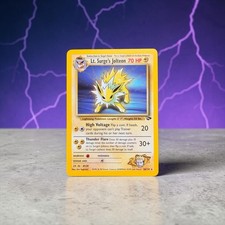 Vintage Pokémon Gym Heroes Lt. Surge’s Jolteon 28/132 Rare Non Holo WOTC 2000 NM