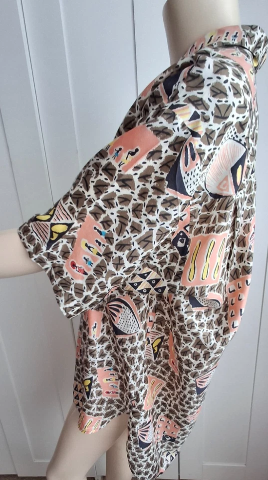 Nicole Farhi Retro Silk Shirt - Oversized - Vintage - One Size - Изображение 4 из 4