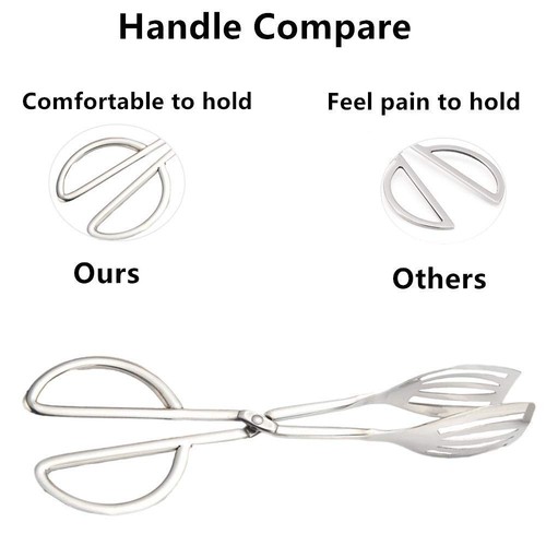 Buffet Tongs Salad Tongs Food Tongs Desserts Tongs Kitchen Tongs Stainless St... - Picture 4 of 7