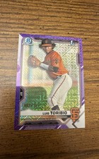2021 Bowman Chrome - Prospects Luis Toribio #BCP-228 Purple Refractor /250 (RC)