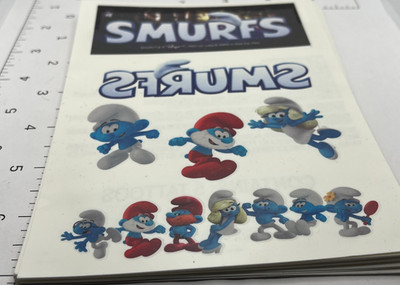 Temporary Tattoo: Smurfs movie Rhihana John Goodman Peyo papa smurfette