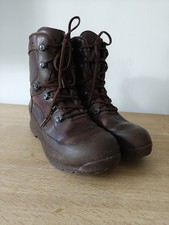 Haix MOD Brown Leather High Liability Combat Boot Size 9M