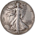 1941-S Walking Liberty Half Dollar Nice Circ - Great Set Builder - STOCK