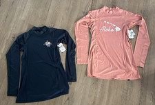 Rip Curl Teen LG/14 Surf Long Sleeve Surf Swim Rash Guard UPF 50 Set of 2 NWT