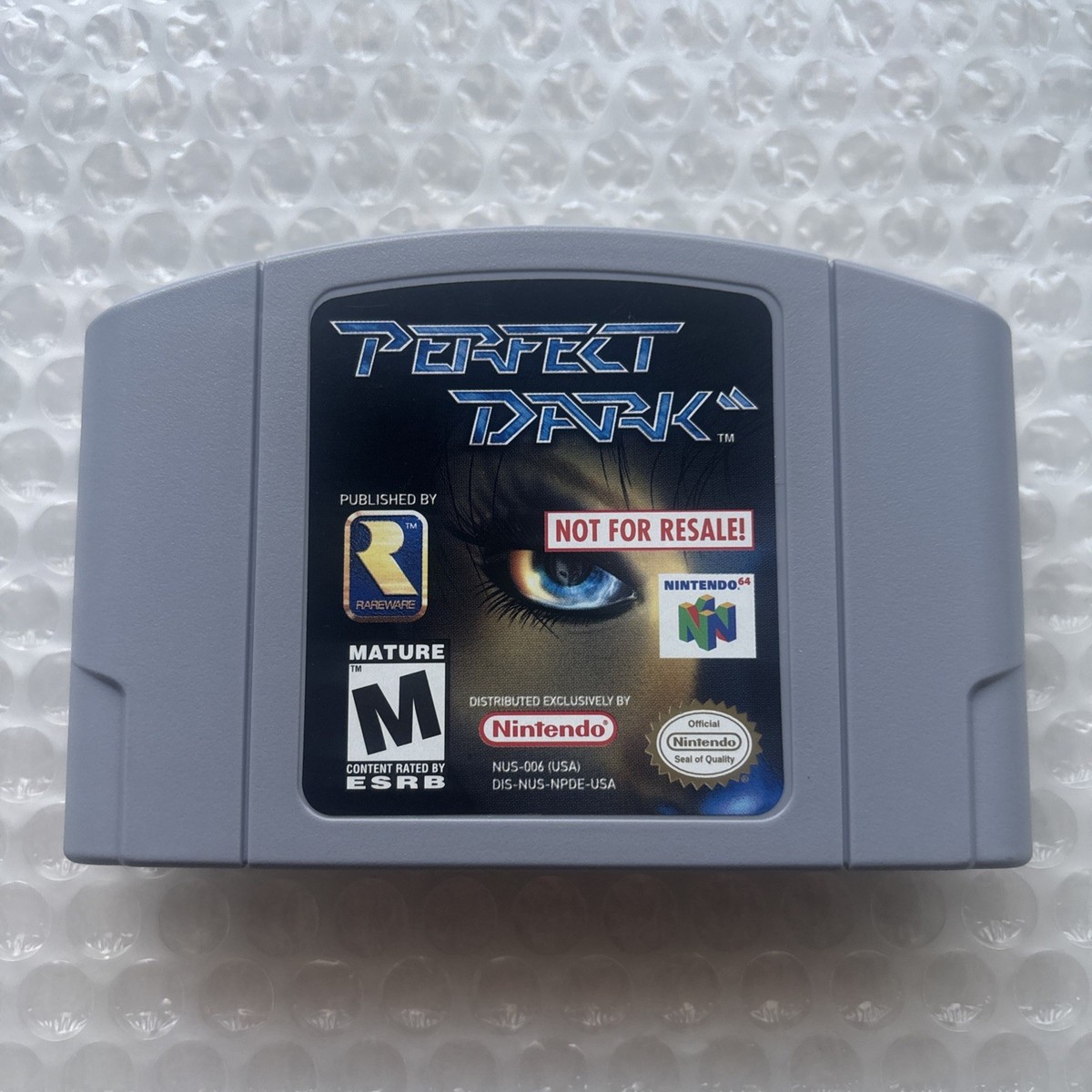 Mint Perfect Dark Nintendo 64 N64 Authentic Not For Resale NFR