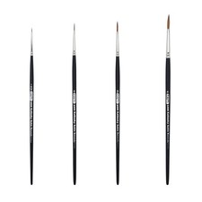 Brush Kolinsky Pure Sable Artist Brush Set Detail Sizes 10/0,0,2,4