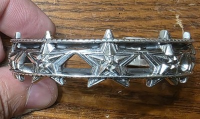Cody Sanderson Navajo Sterling Silver 925 Barbed Star n Star Cuff