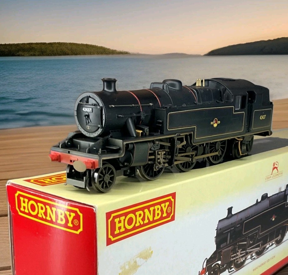 Boxed Hornby R2637 BR Stanier 4MT Class 4P 42437 Weathered Steam Tank Loco OO