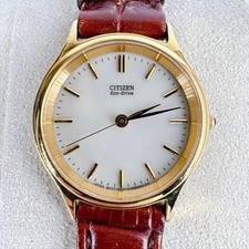 [Working Condition] Citizen Eco-Drive Solar Watch, Unisex, Gold Frame