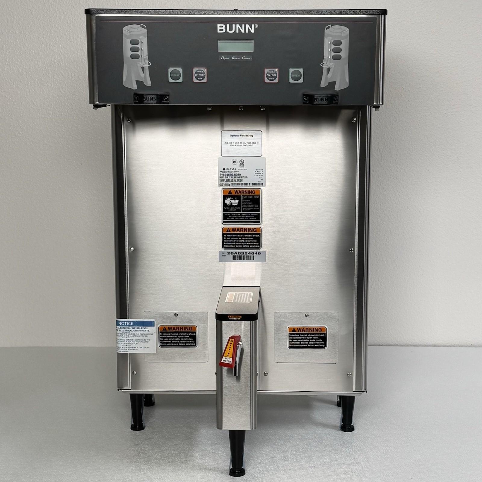 NEW BUNN Coffee Brewer 34600.0029 Dual TF DBC MP 30A (NCP) Smart Funnel #81