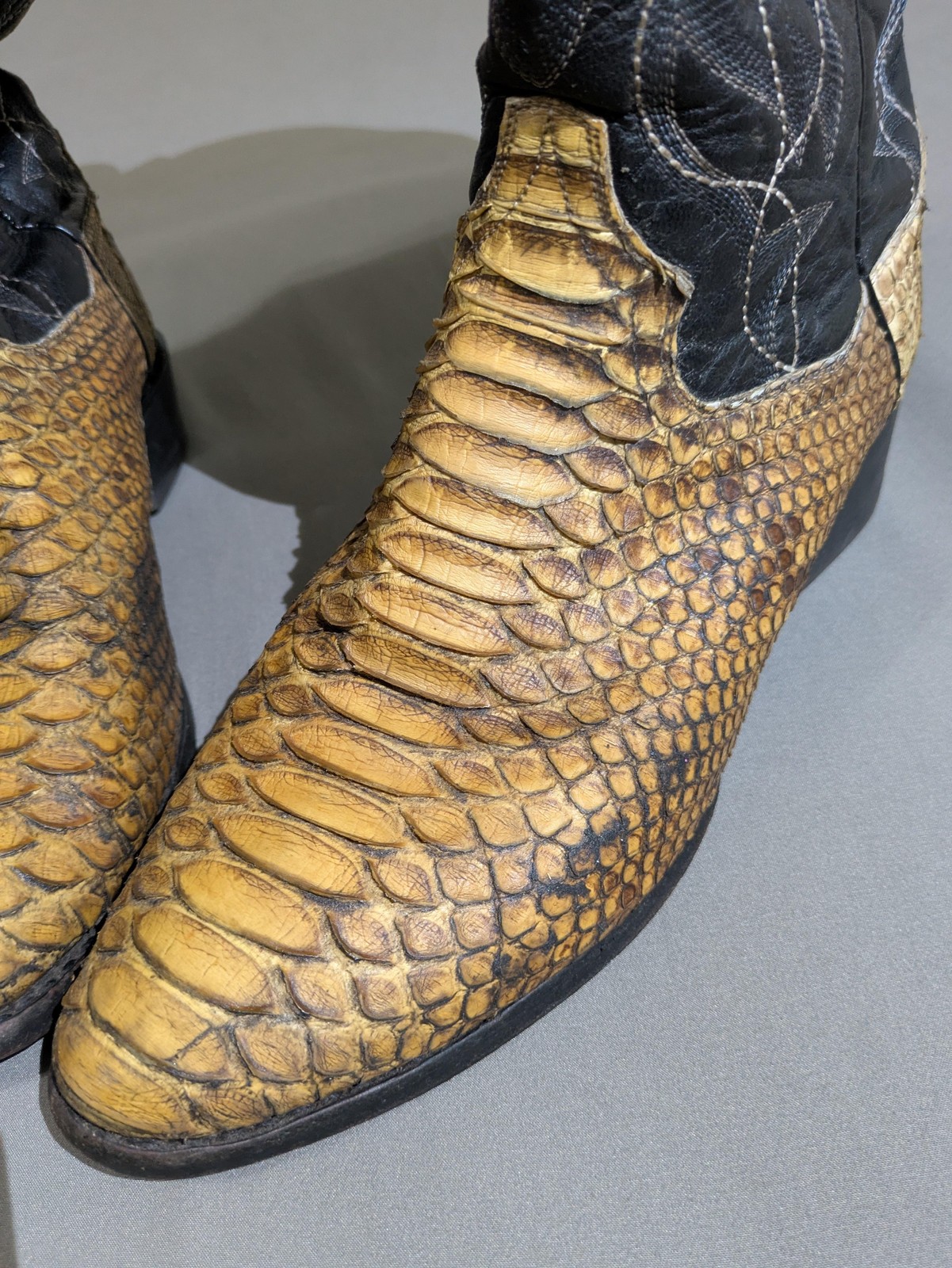 Dan Post Genuine Python Cowboy Western Boots Mens… - image 8