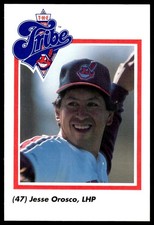 1989 Cleveland Indians The Tribe (47) Jesse Orosco, LHP Cleveland Indians