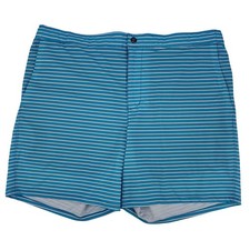 Lands' End Men's 7" Sunset Swim Trunks Shorts Turquoise XL 40-42 Lined NWOT