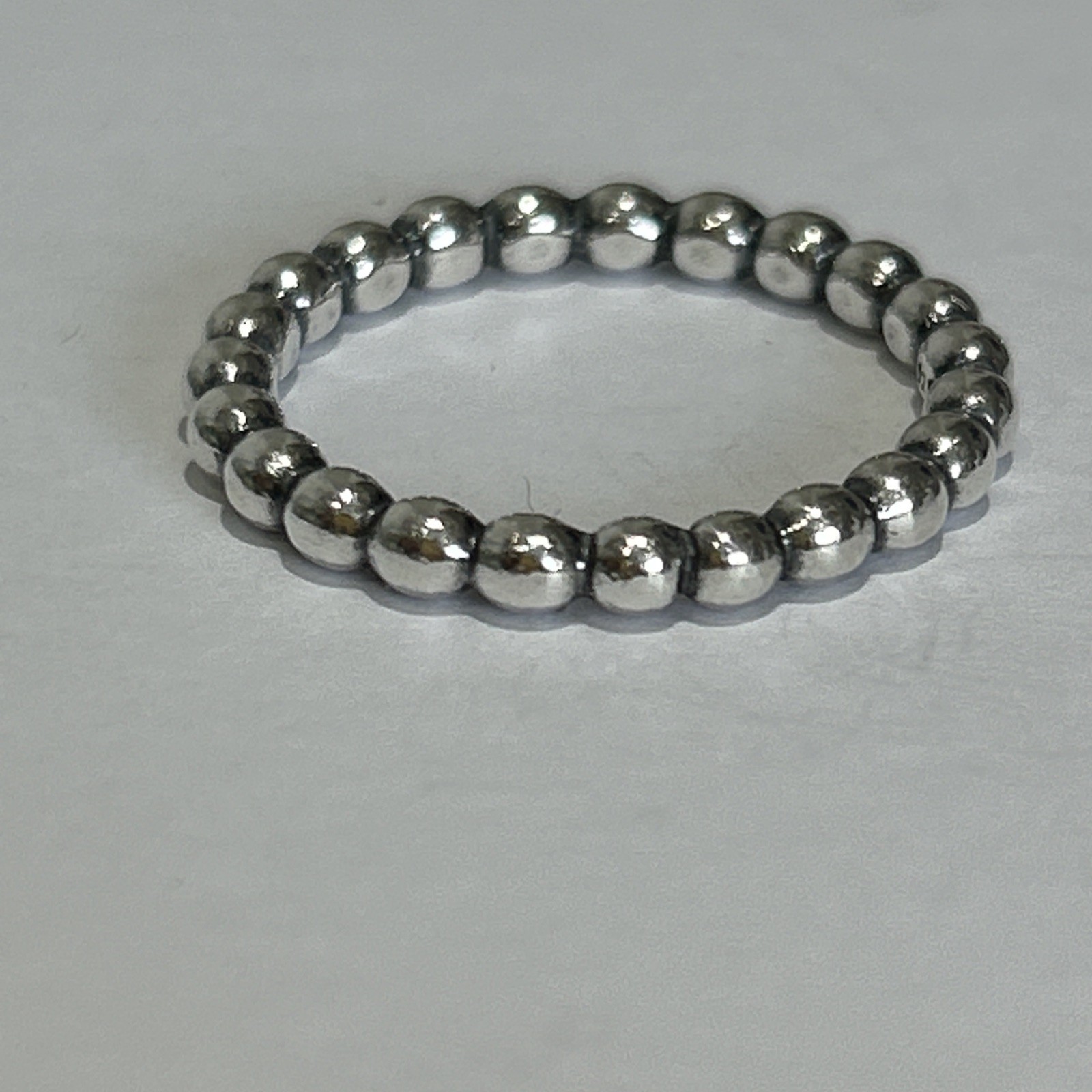 Authentic Pandora 🌟 Stackable ring 🌟thick Beade… - image 5