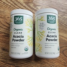2 365 Whole Foods Market Orgánico Transparente Acacia Polvo 12oz Exp 01/27 NUEVO Sellado