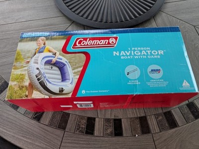 COLEMAN NAVIGATOR Inflatable 1-person Boat Raft 190lbs Capacity NEVER USED! READ