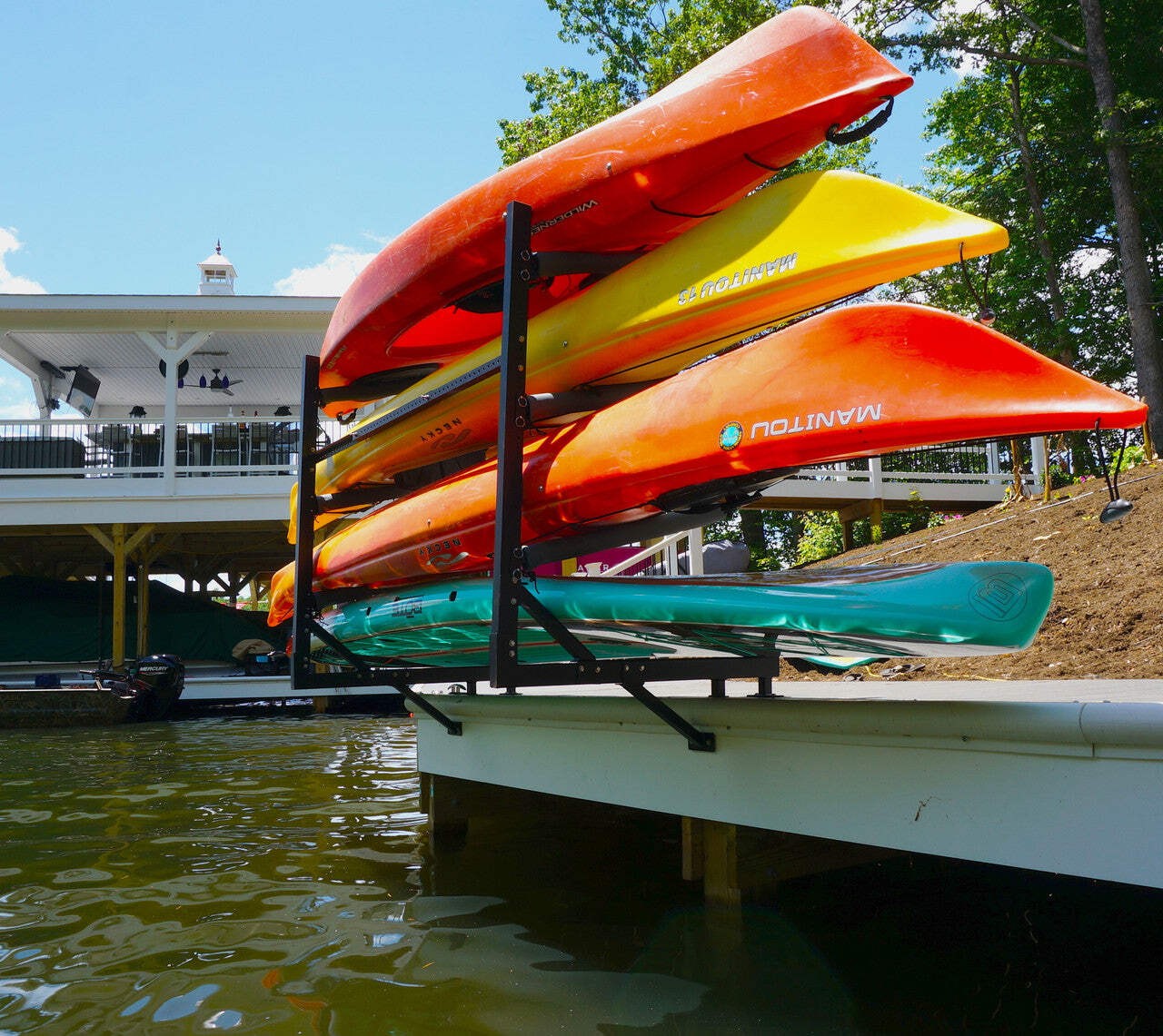 Storage | Adjustable Dock Rack | Over The Water | 4 Levels