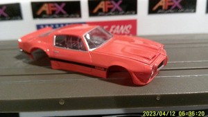 AFX RACING H.O. SCALE SLOT CAR BODY ONLY 1972 PONTIC FIREBIRD FORMULA 400 ORANGE